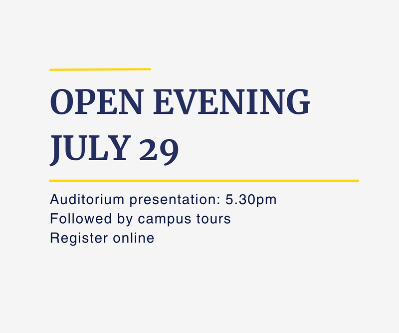 Register for the open evening